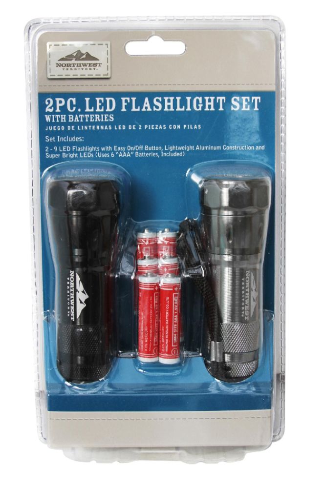 Northwest Territory 2pc LED Aluminum Flashlight Set With Batteries at Sears.com