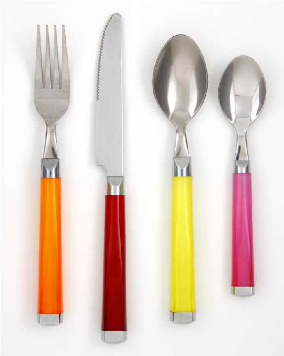 Simply Outdoors Hibiscus 16pc Warm Flatware Set at Kmart.com