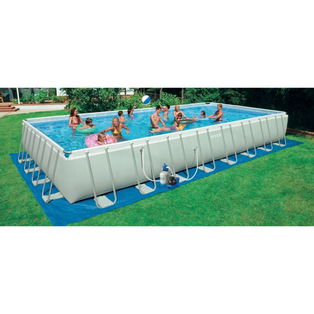 Intex 32ft X 16ft X 52in Rectangular Frame Pool at Sears.com