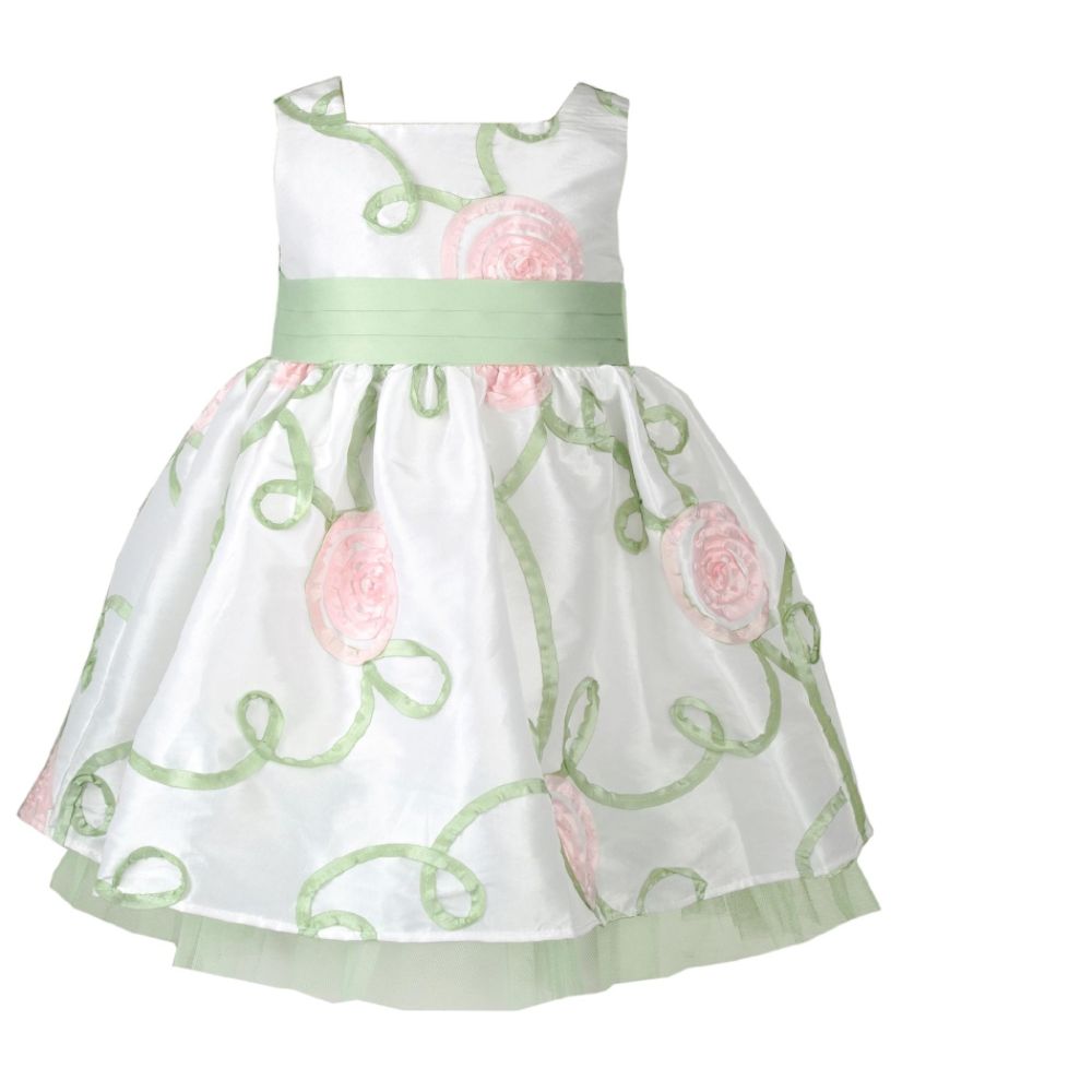 Youngland Girl's Toddler Dress Pink/Green at Sears.com