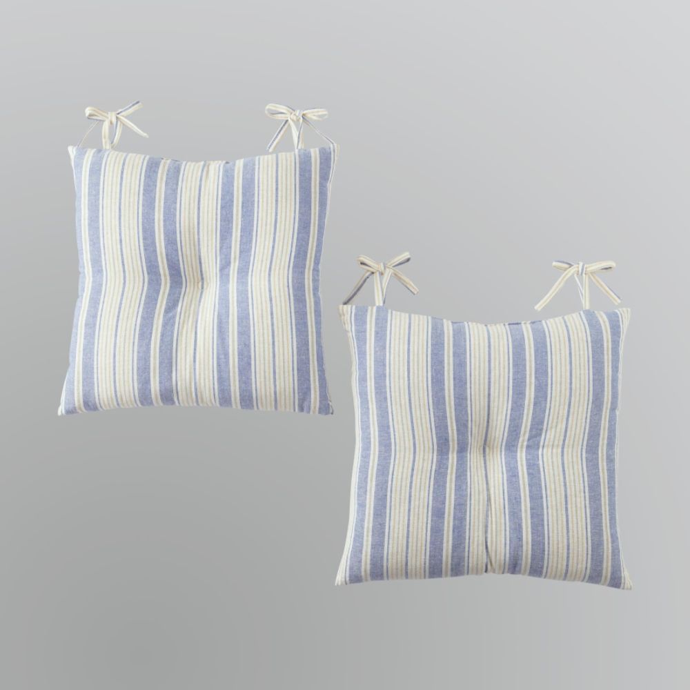 Essential Home Dover Stripe Chair Pads - Set of Two at Kmart.com
