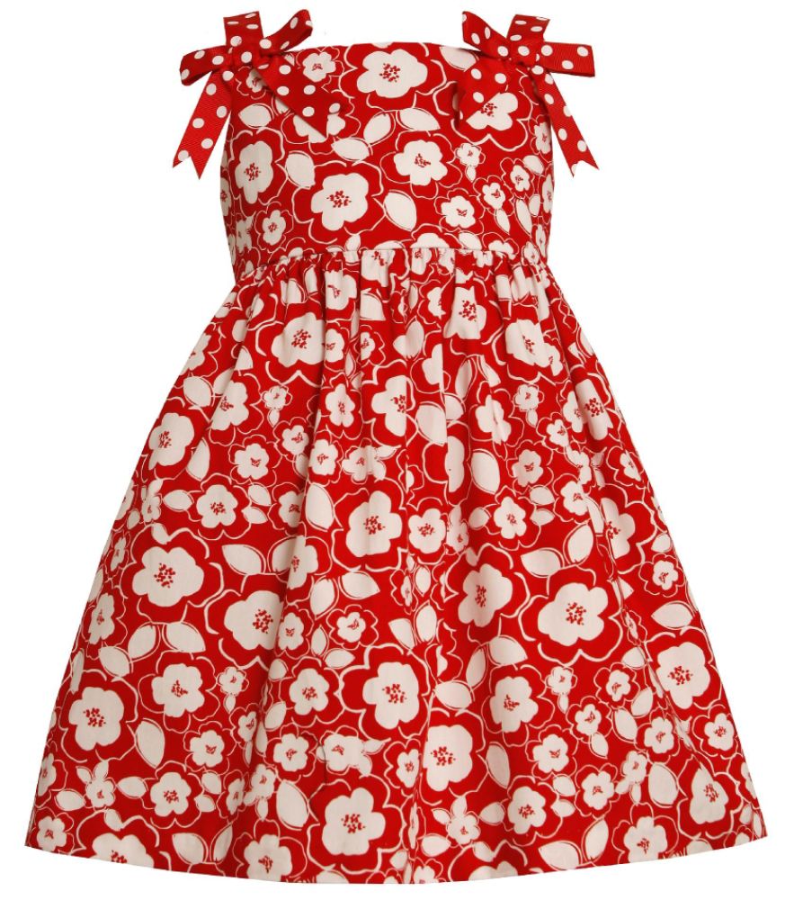 Ashley Ann Girl’s Infant Dress Shoulder Bows 12-Months Floral Red/White at Sears.com