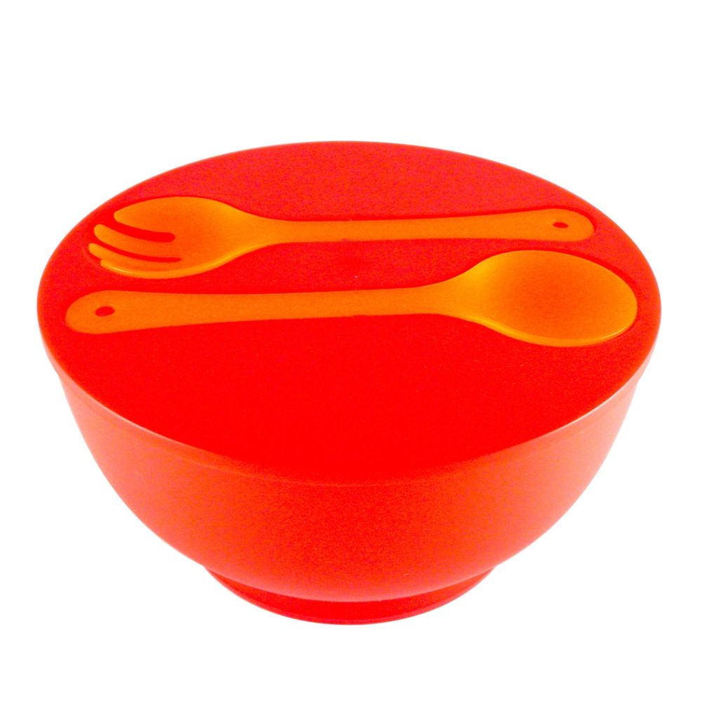 Simply Outdoors Warm Colored Salad Bowl with Servers at Kmart.com