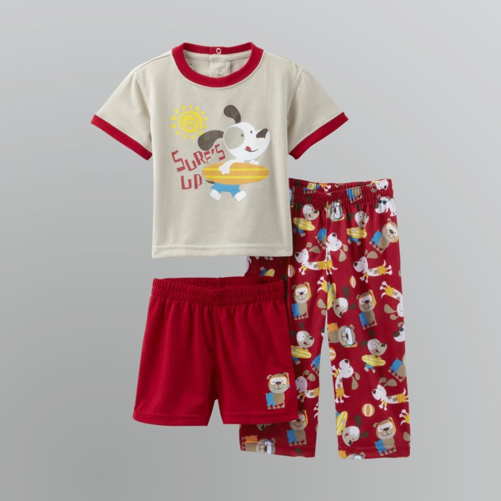 Joe Boxer Infant & Toddler Boy's 3-Piece Pajama Set - Surf's Up at Sears.com