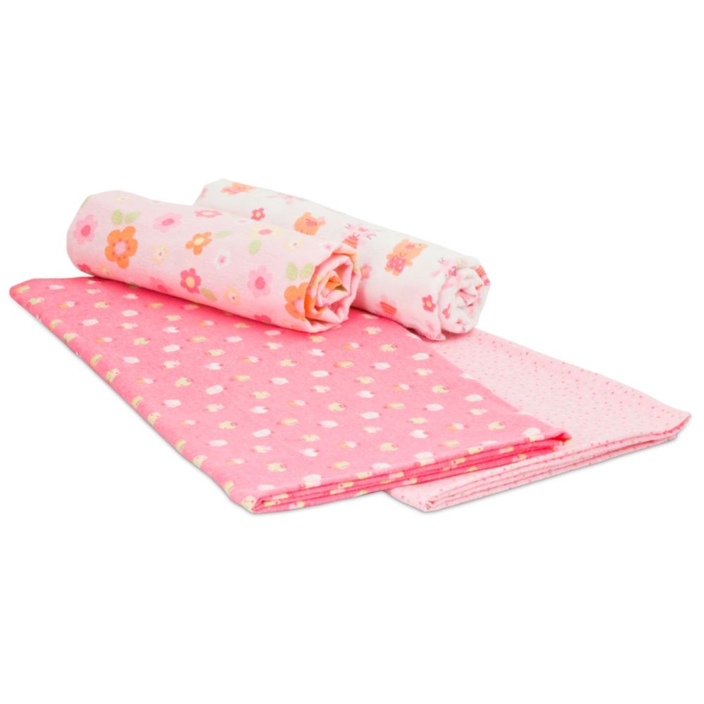 Gerber Girl’s Receiving Blanket 4 Pack Floral Pink at Sears.com