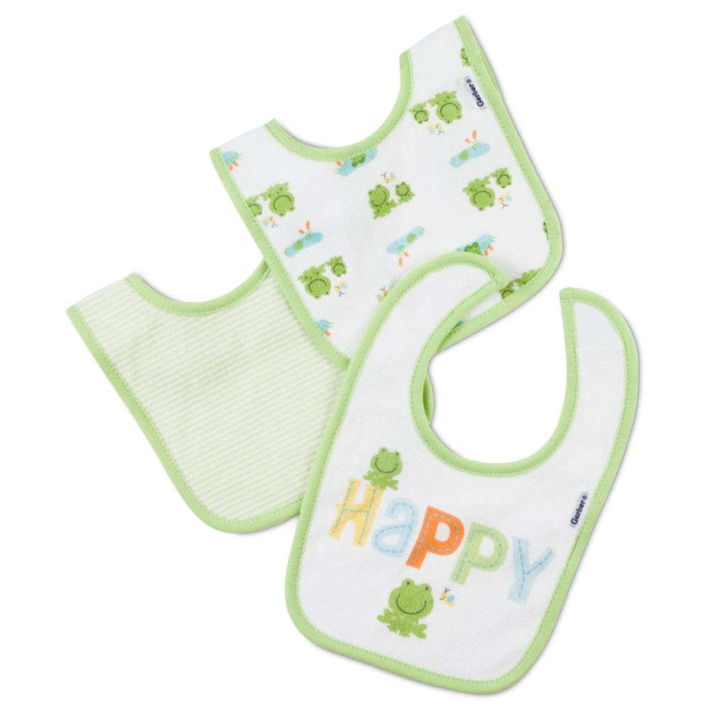 Infant Baby's Terry Bib Set Three Pack