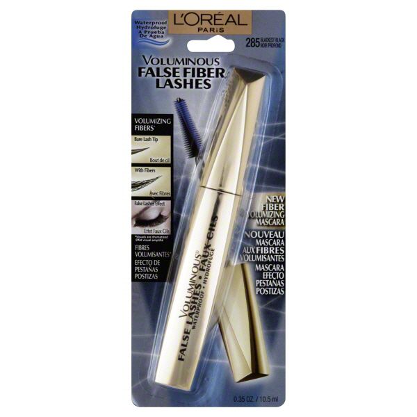 L'Oreal Voluminous Mascara, False Fiber Lashes, Blackest Black 285, 0.35 oz (10.5 ml) at Sears.com