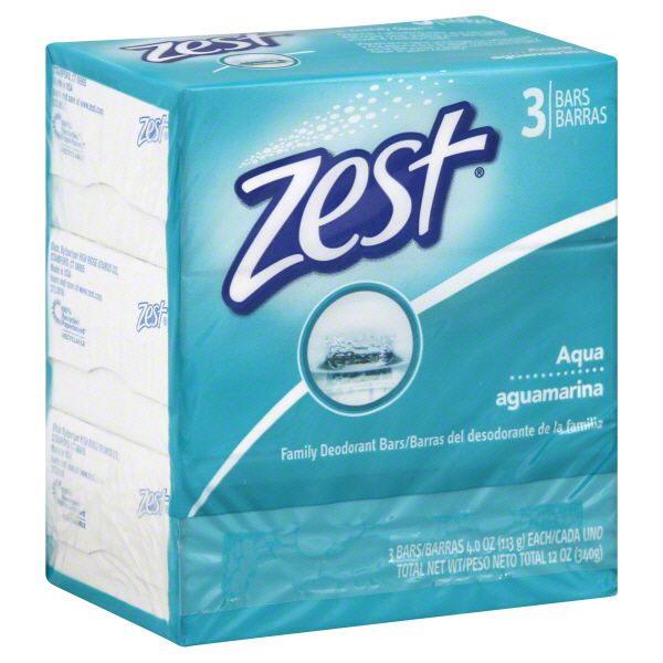 Zest Family Deodorant Bars, Aqua, 3 - 4 oz (113 g) bars [12 oz (340 g)] at Kmart.com
