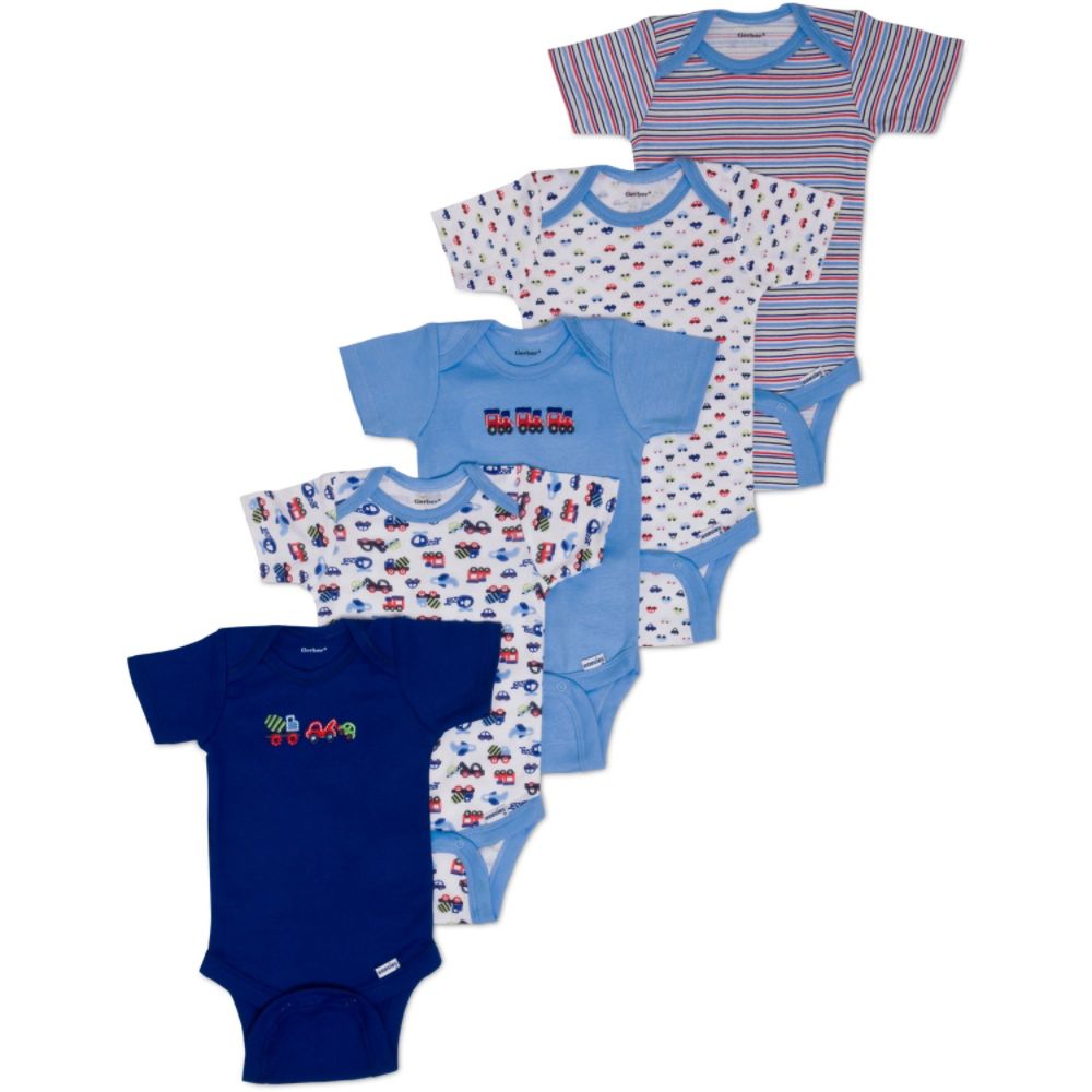 Gerber Baby Boys Short Sleeve Onesies Five Pack at Sears.com