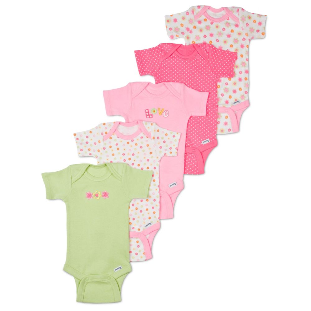 Gerber Infant Girls Short Sleeve Onesies Five Pack Underwear at Sears.com