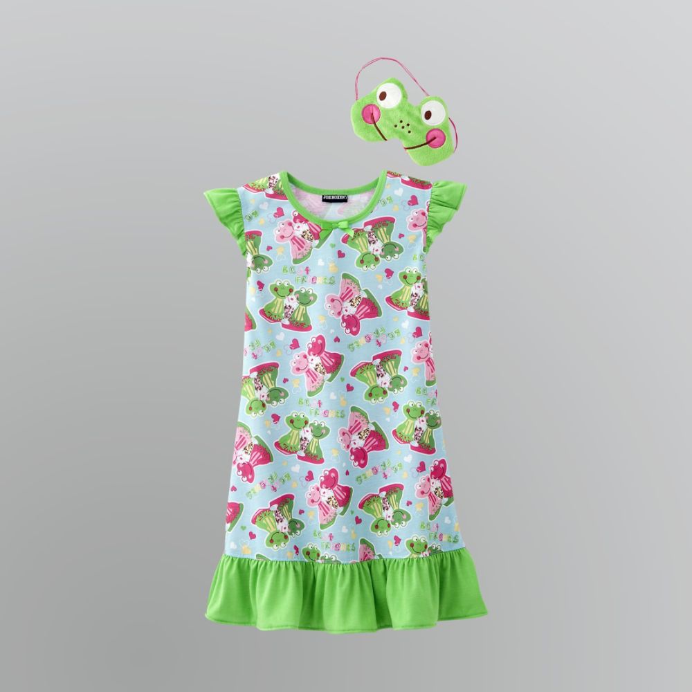 Joe Boxer Girl's Froggy Nightgown & Sleep Mask at Kmart.com