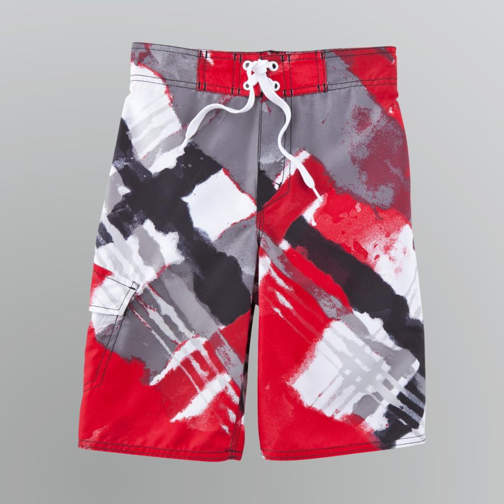 Joe Boxer Boy's Plaid Splash Swim Trunks at Kmart.com