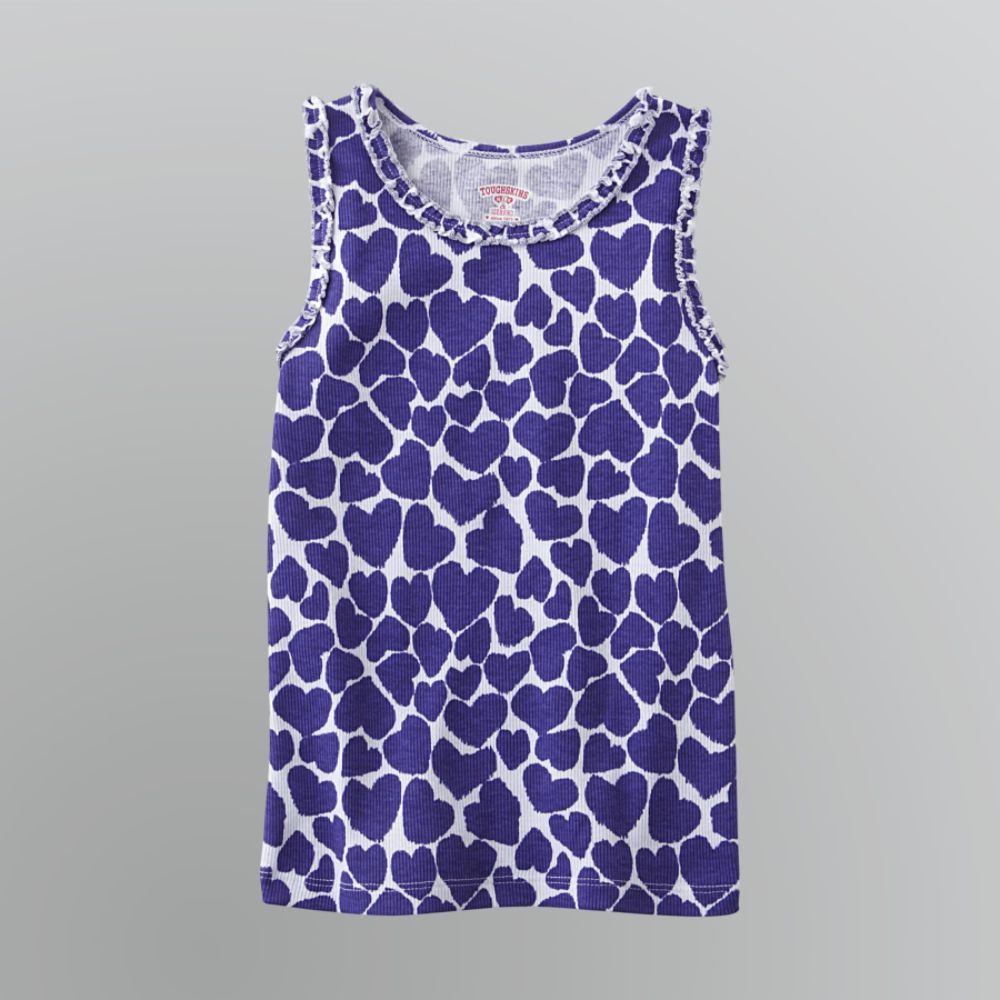 Toughskins Girl's Ribbed Heart Tank