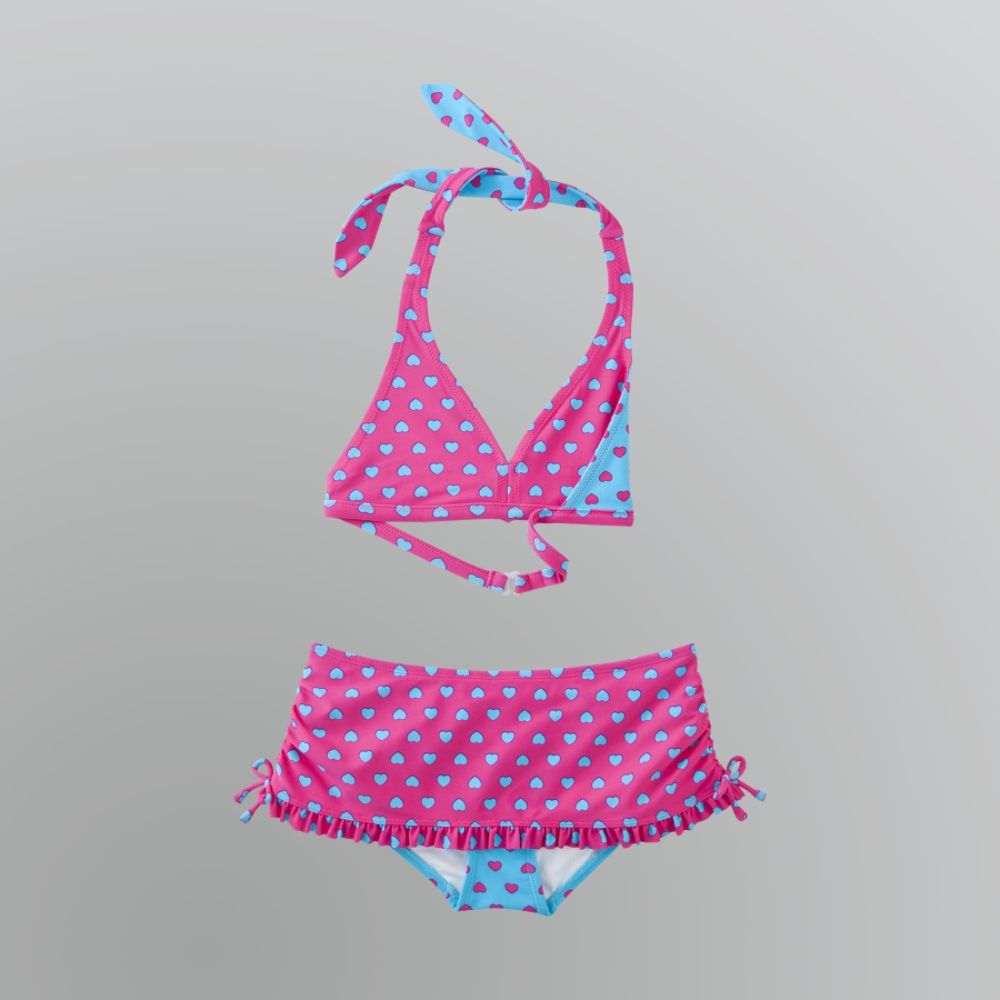Joe Boxer Girl's Reversible Heart Two-Piece Skirtini Swimsuit Set at Sears.com