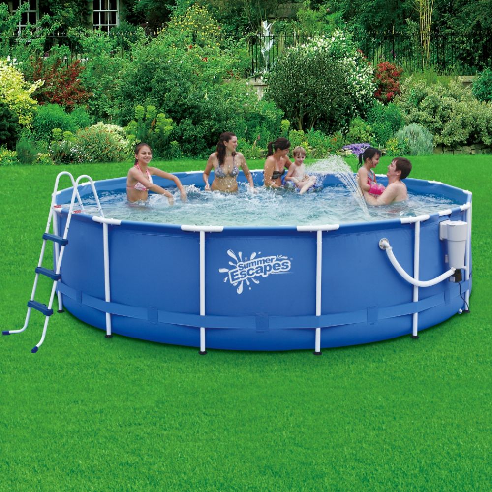 Summer Escapes 14FT X 42IN METAL FRAME POOL SET at Kmart.com
