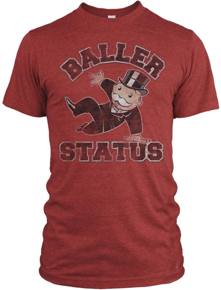 Hasbro Men's 'BALLER STATUS' Short Sleeve Tee - Red at Kmart.com