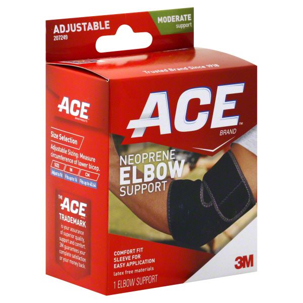 Ace Elbow Support, Neoprene, Adjustable, Moderate Support, 1 support at Kmart.com
