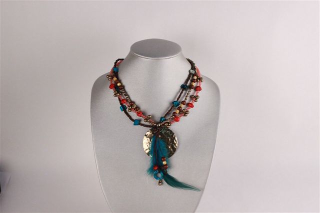 Aris by Treska Boho Choker Pendant Necklace