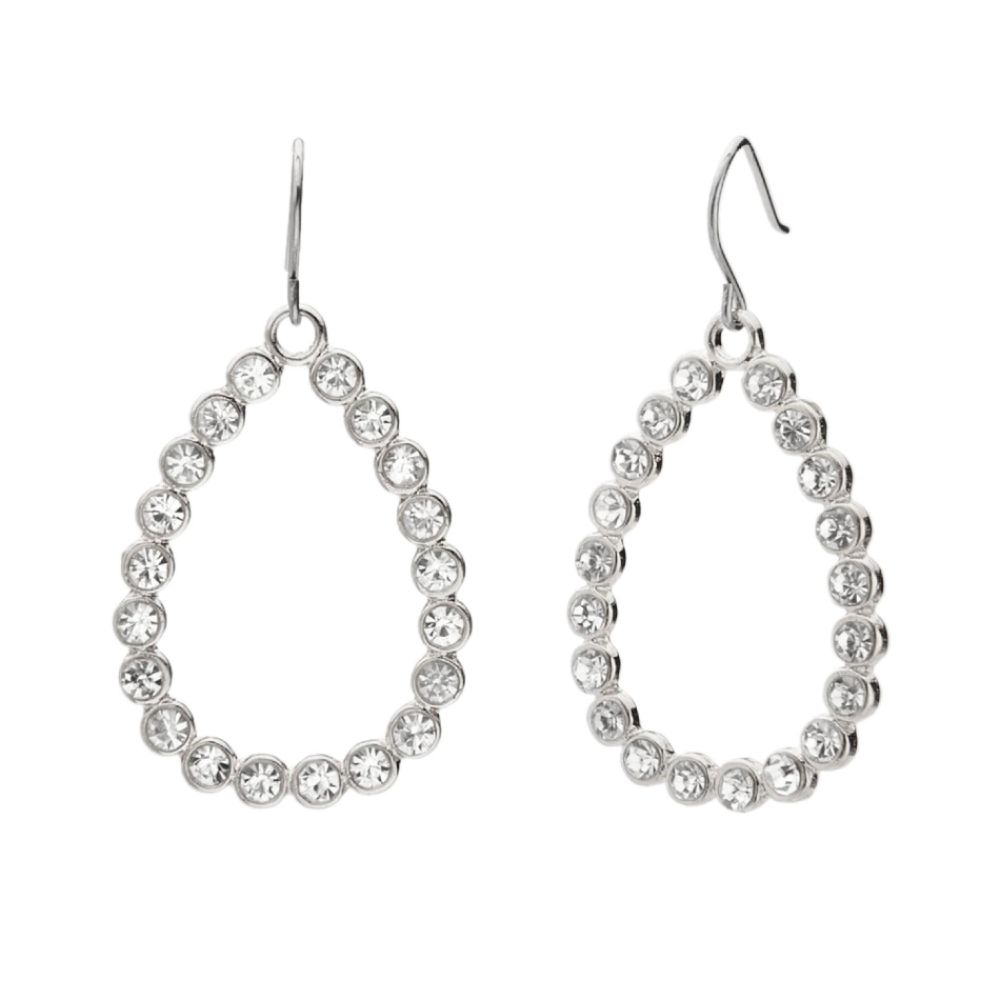 Trifari Crystal Drop Earrings – Silver at Sears.com