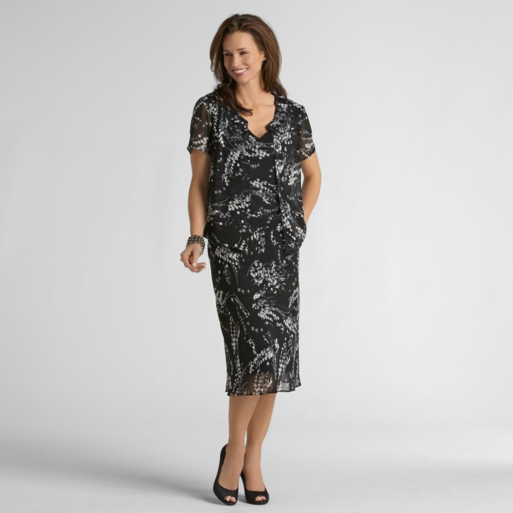 Another Thyme Women's Floral Jacket and Skirt Set at Sears.com