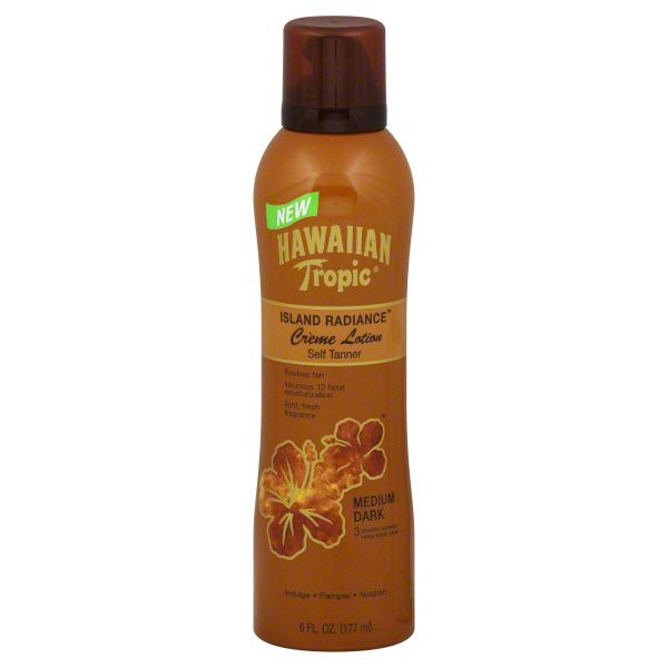 Hawaiian Tropic Island Radiance Lotion, Creme, Self Tanner, Medium Dark, 6 fl oz (177 ml) at Kmart.com