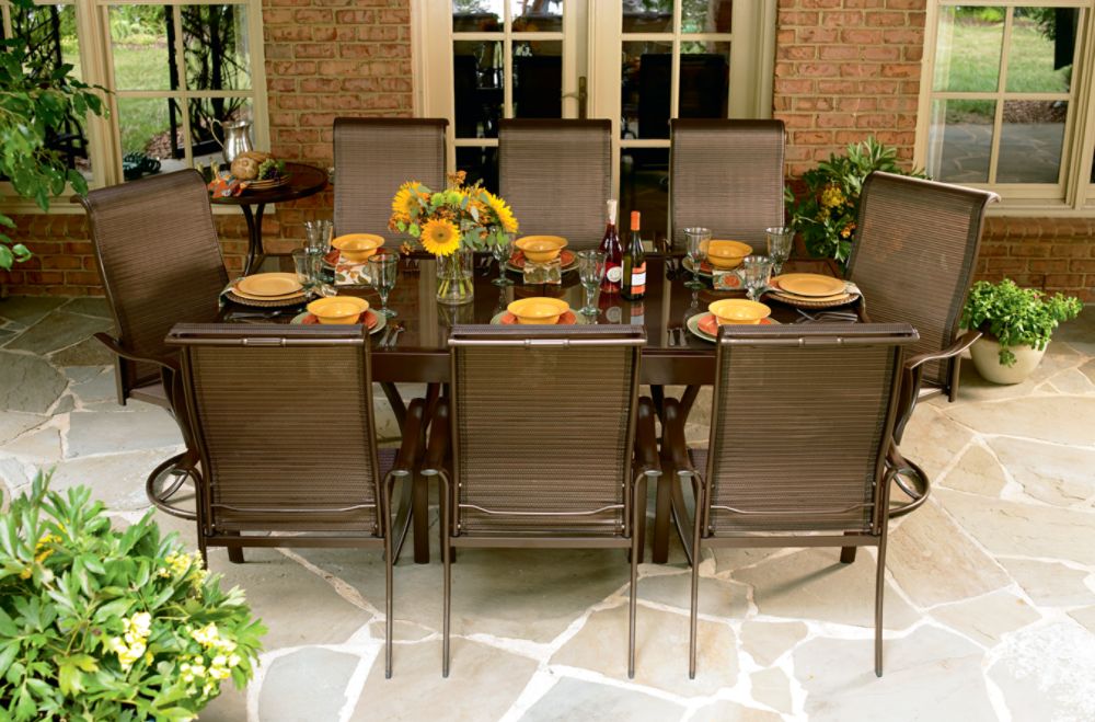 Bennett 10 Pc. Dining Set with Expanding Table- La-Z-Boy-Outdoor Living-Patio Furniture-Dining Sets