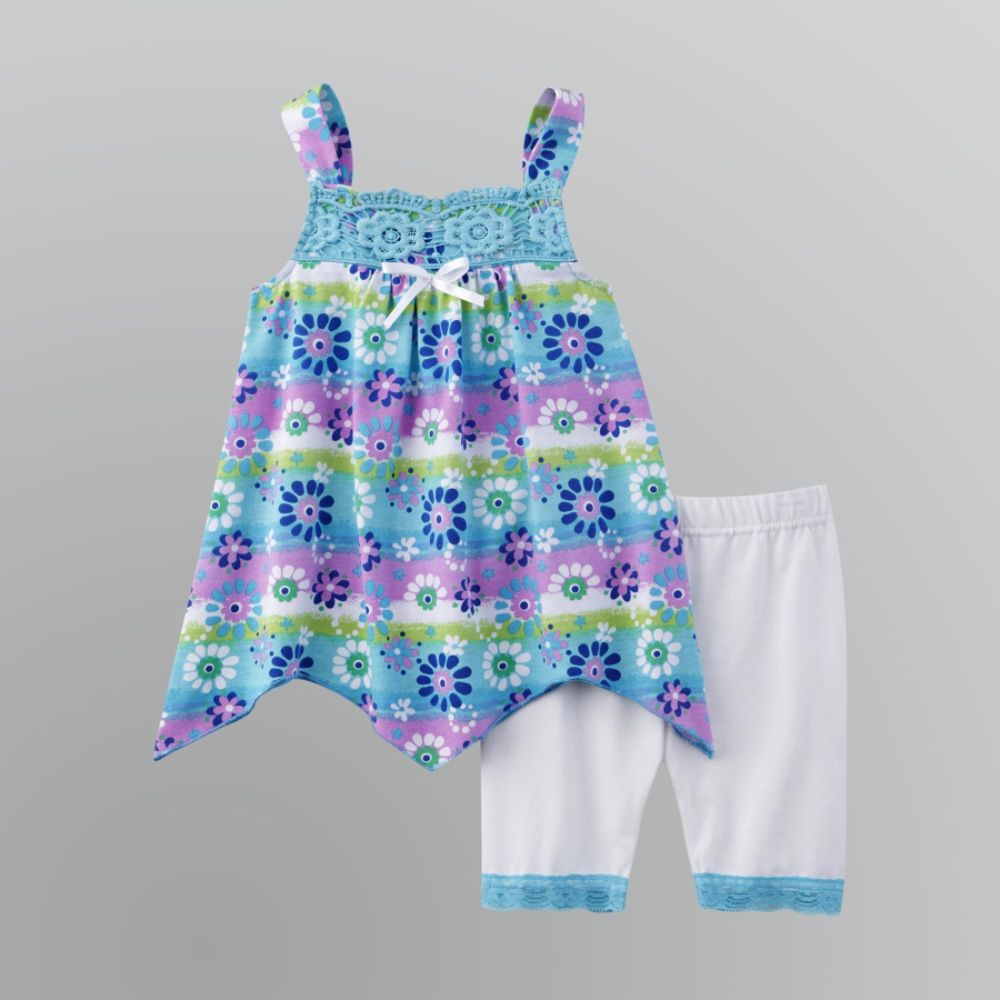WonderKids Toddler Girl's Hanky Top & Legging Shorts Set at Kmart.com