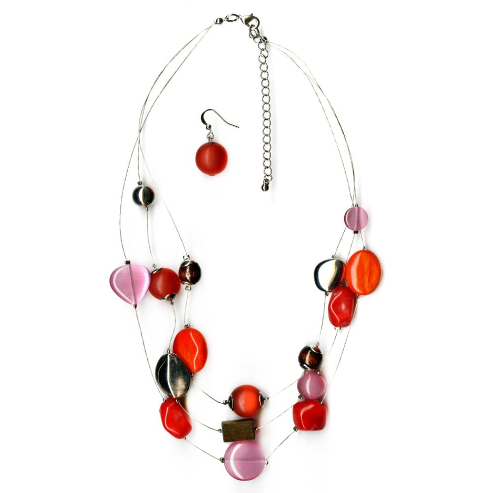 Jaclyn Smith 3 Row Illusion Cateye Earring and Necklace at Kmart.com