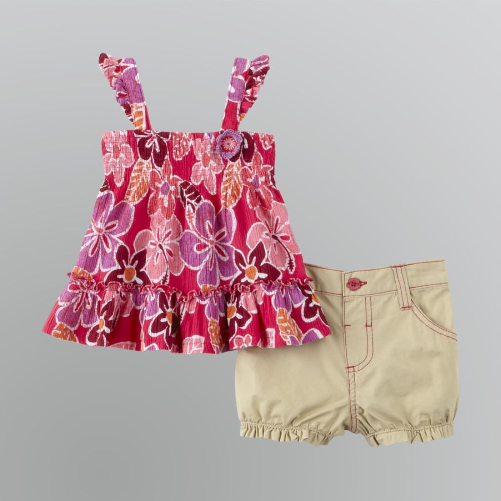 WonderKids Toddler Girl's Floral Tank and Shorts Set at Kmart.com