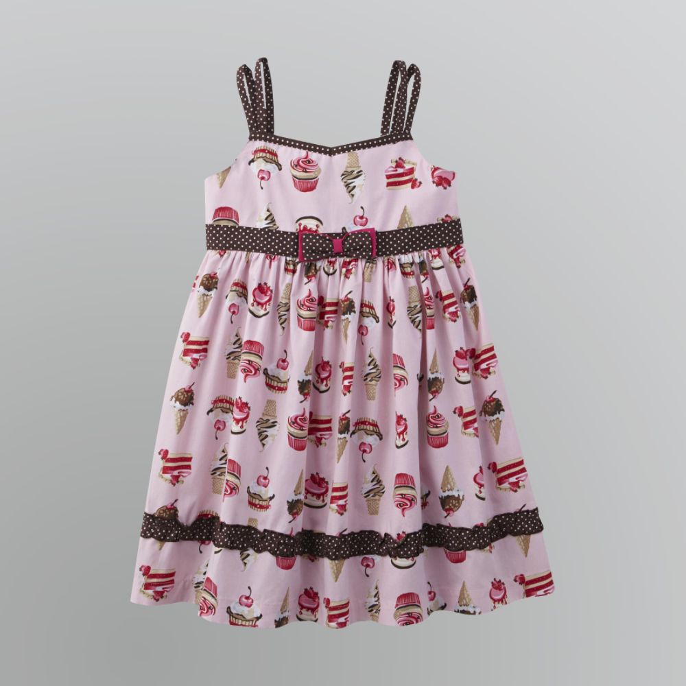 Blueberi Boulevard Girl's Cupcake Picnic Sundress