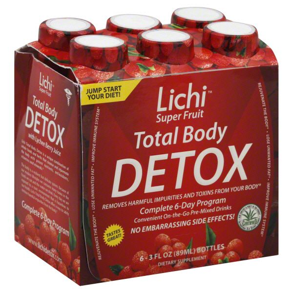 Lichi Super Fruit Total Body Detox 6 - 3 fl oz (89 ml) bottles at Kmart.com