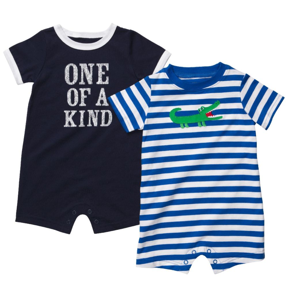 Carters Baby Boys’ 2 Pack Alligator Romper Set at Sears.com