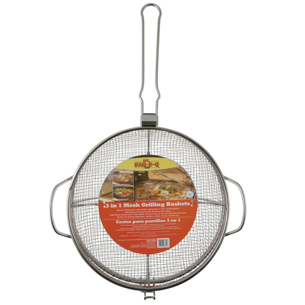 Mr. Bar-B-Q Stainless Steel Grilling Basket Combo