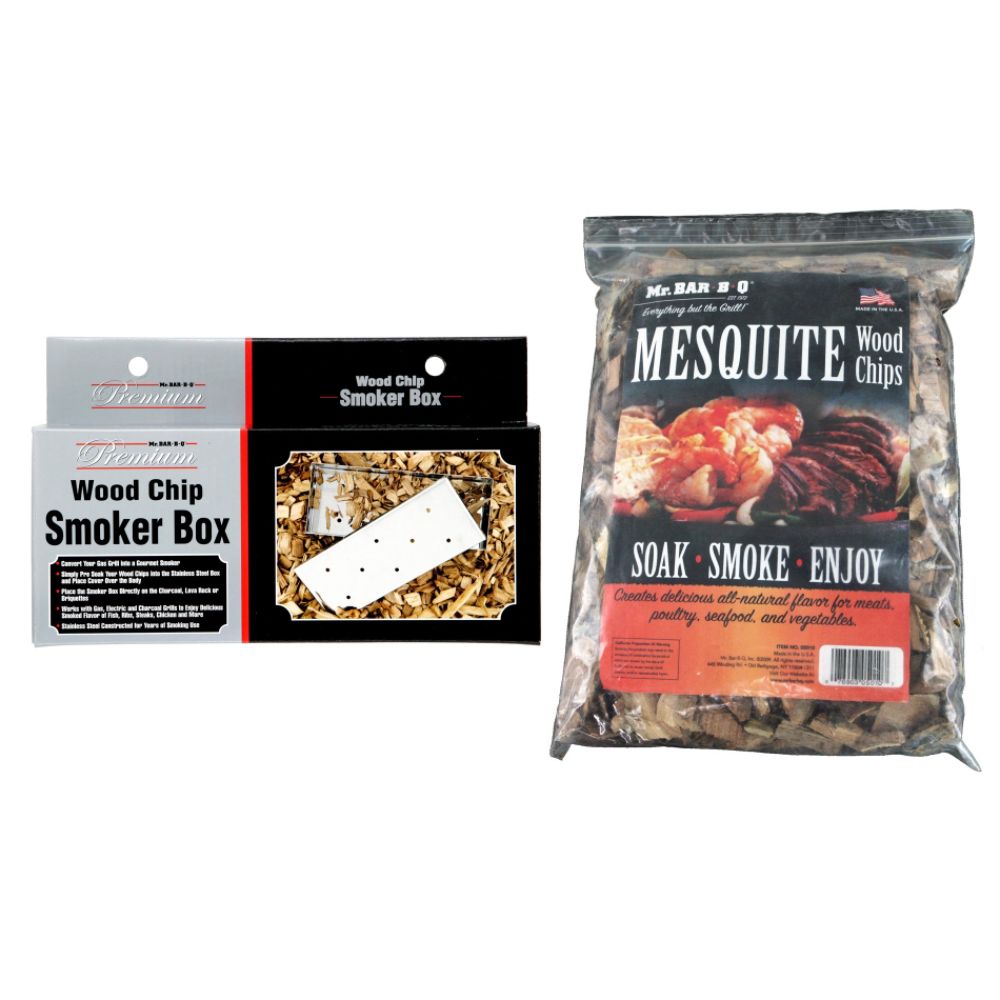 Mr. Bar-B-Q Stainless Steel Smoker Box with Mesquite Wood Chips at Kmart.com