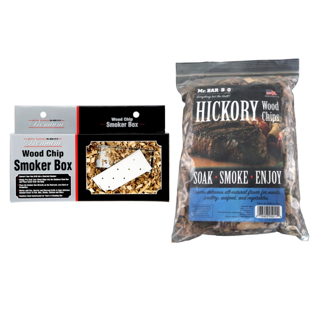 Mr. Bar-B-Q Stainless Steel Smoker Box with Hickory Wood Chips at Kmart.com