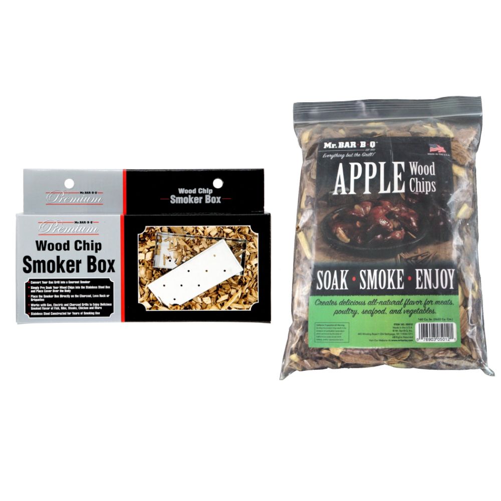 Mr. Bar-B-Q Stainless Steel Smoker Box with Apple Wood Chips at Kmart.com