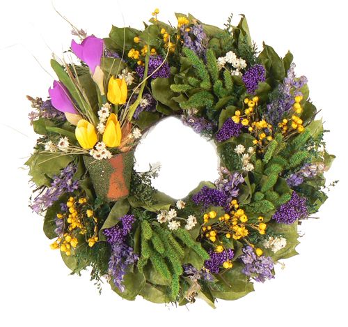 The Christmas Tree Company Bulb Garden 16 Inch Premium Dried Floral Wreath at Kmart.com