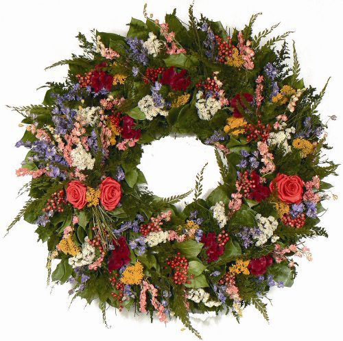The Christmas Tree Company Agatha Rose 22 Inch Premium Dried Floral Wreath at Sears.com