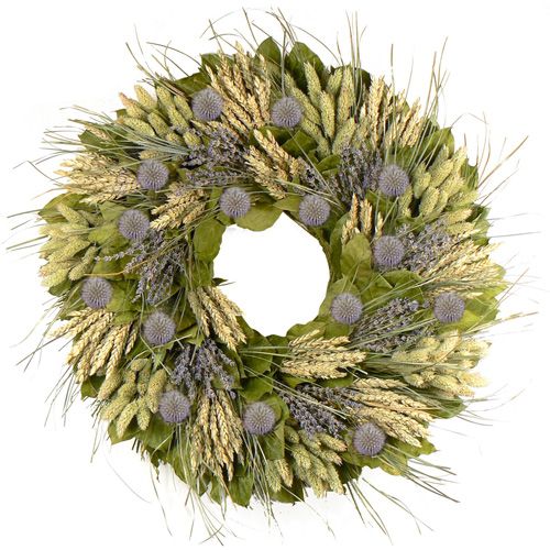 The Christmas Tree Company Lavender Fields 22 Inch Premium Dried Floral Wreath at Sears.com