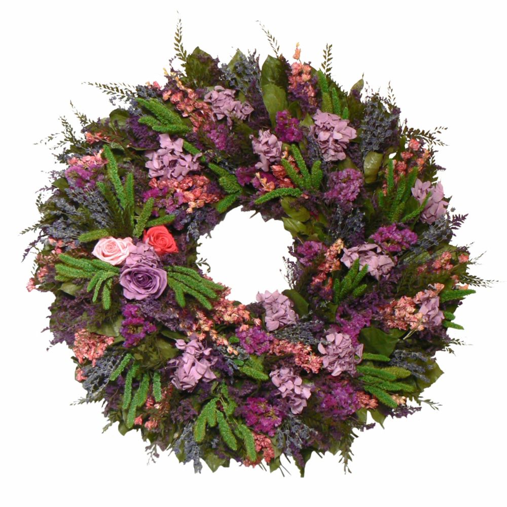 The Christmas Tree Company Rose Romance 22 Inch Premium Dried Floral Wreath at Sears.com