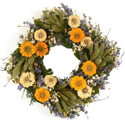 The Christmas Tree Company Summer Joy 17 Inch Premium Dried Floral Wreath at Sears.com