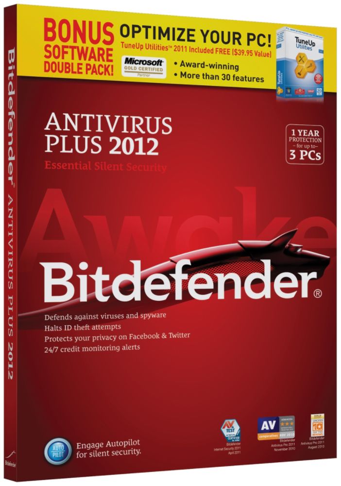 Bitdefender AV 2012 W/ TuneUp 3PC/1YR at Sears.com