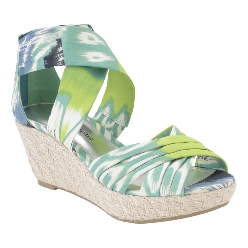 Apostrophe Women's Chloe Wedge Sandal - Turquoise