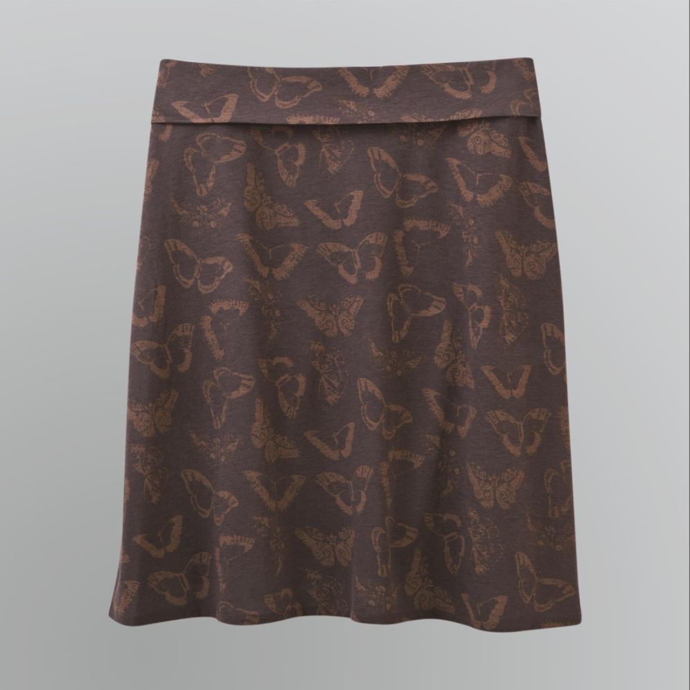 Basic Editions Women's Plus Butterfly Print Skirt at Kmart.com