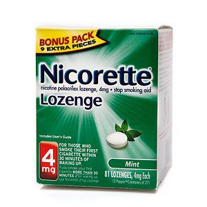 Nicorette 4 mg Nicotine Lozenges Bonus Pack, Mint, 81 ct. at Kmart.com