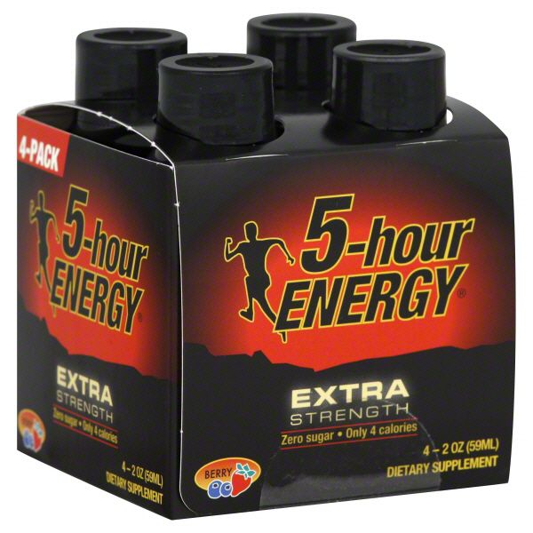 5-hour Energy Shot, Extra Strength, Berry,  4 - 2 fl oz (59 ml) at Kmart.com
