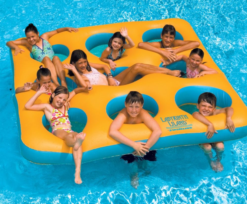Pool Floats,Toys Games  Swimline Labyrinth Island Inflatable Pool Toy