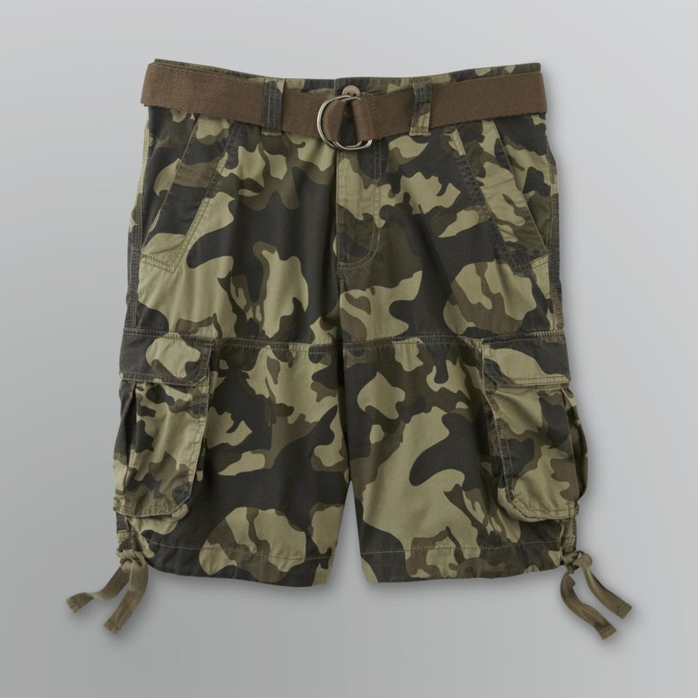 Route 66 Men's Belted Camouflage Cargo Shorts at Kmart.com