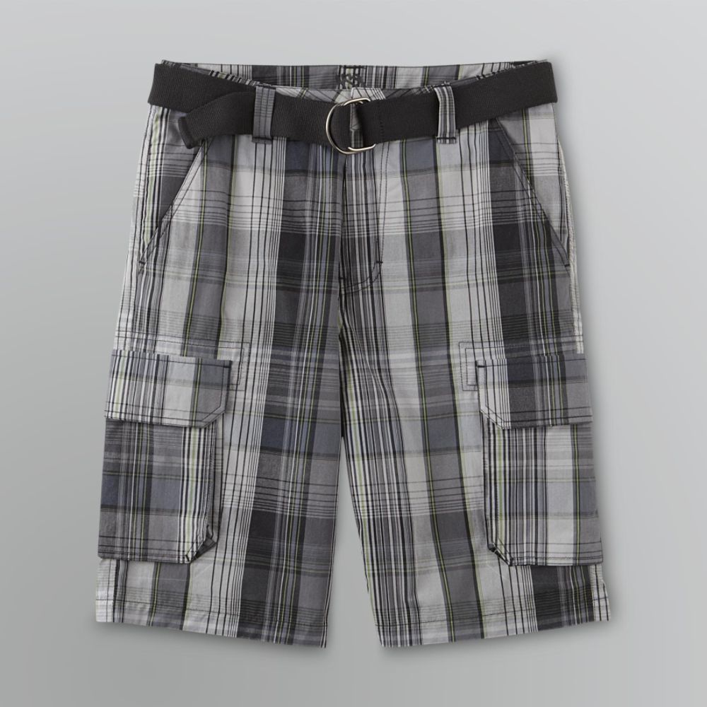 NSS Men's Belted Plaid Cargo Shorts at Kmart.com