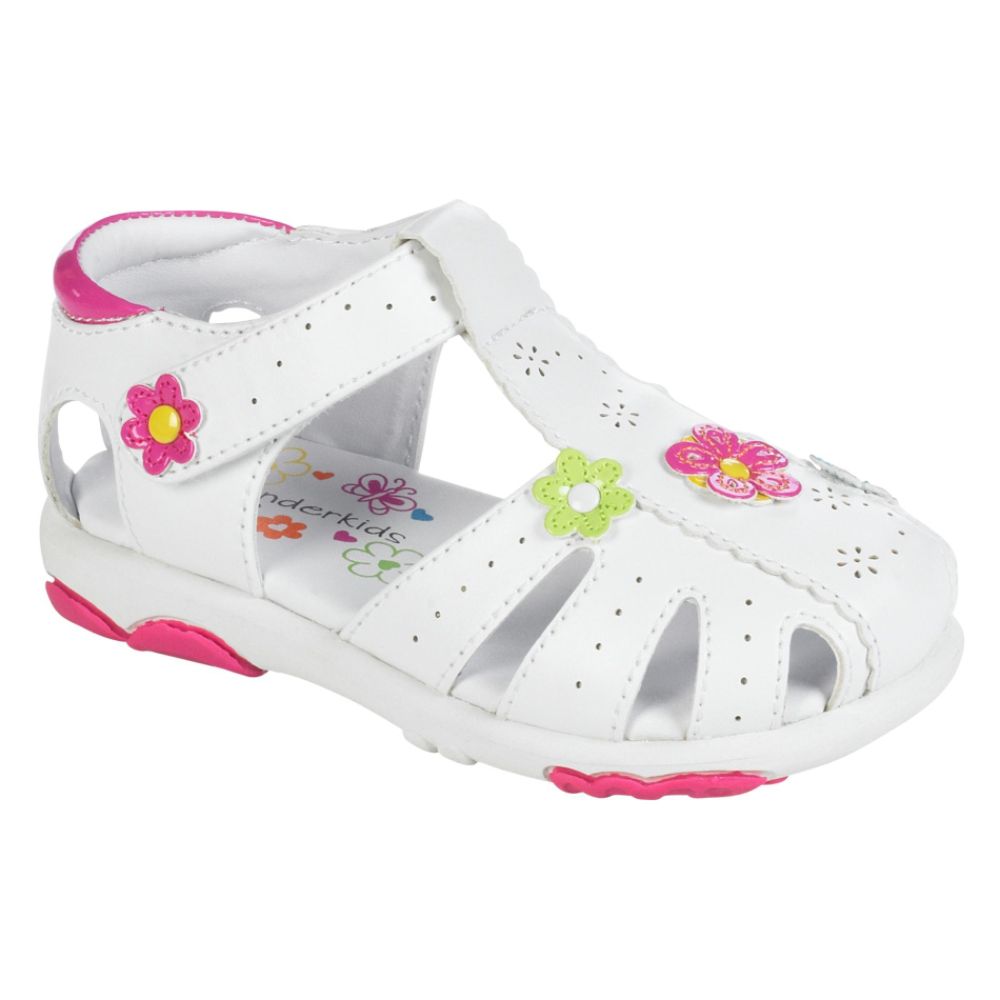 WonderKids Toddler Girl's Allison Multi Color Flower Sandal - Multi at Kmart.com